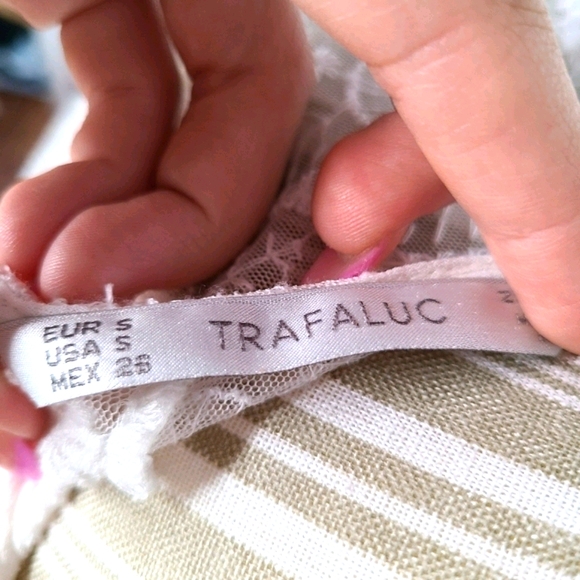 Zara sheer lace long sleeve top - Picture 7 of 7